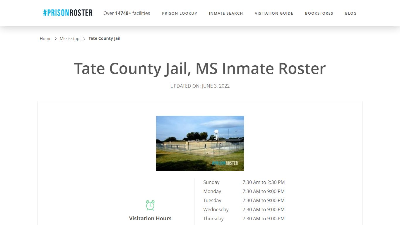 Tate County Jail, MS Inmate Roster