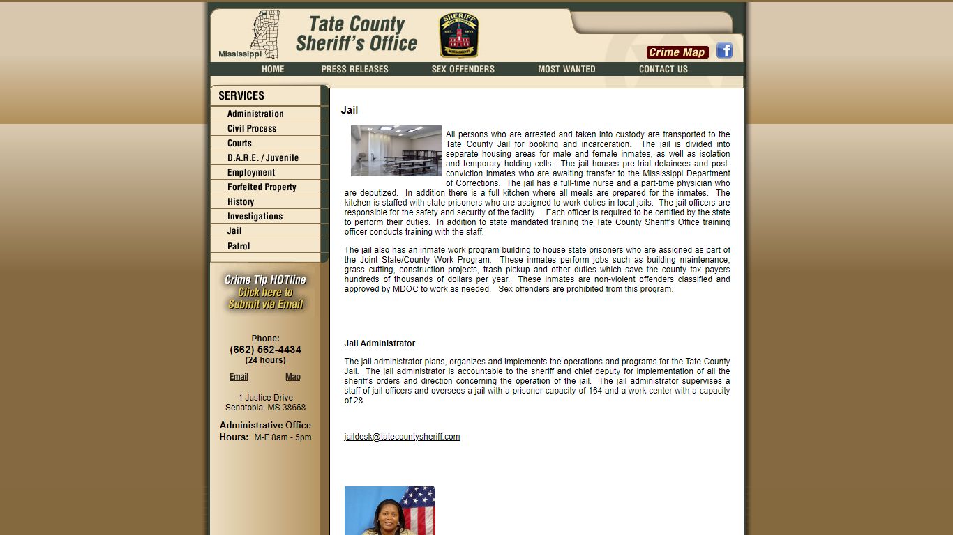 Jail - Tate County Sheriff MS